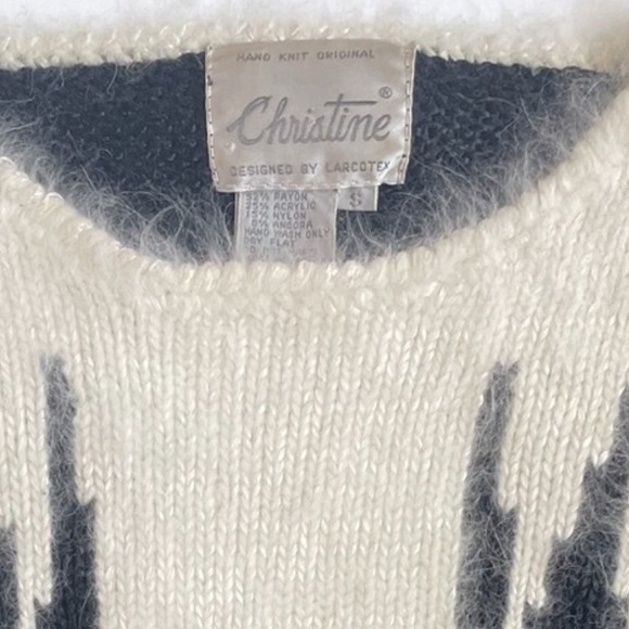 Vintage Christine Fuzz and Knit Sweater - Picture 6 of 6